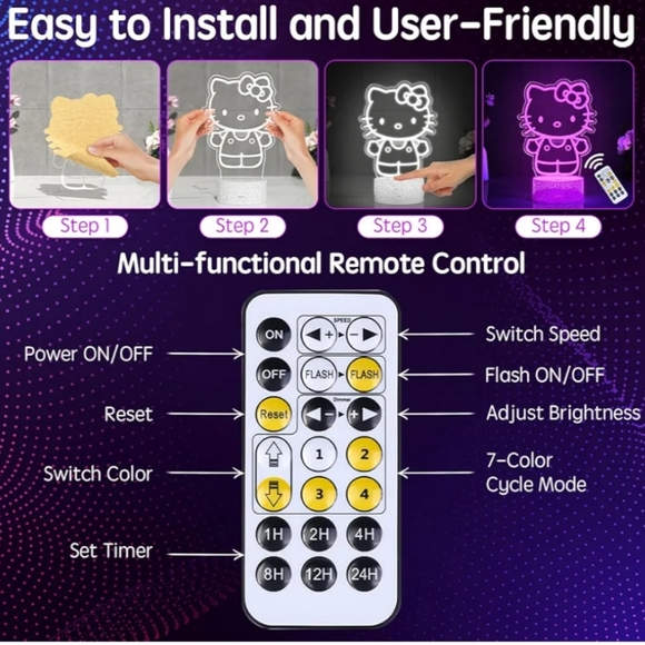 Hello Kitty LED Night Light - Picture 7 of 7